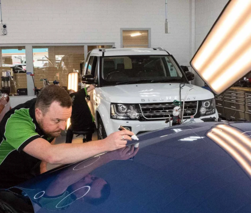 vehicle hail repair in Hebron